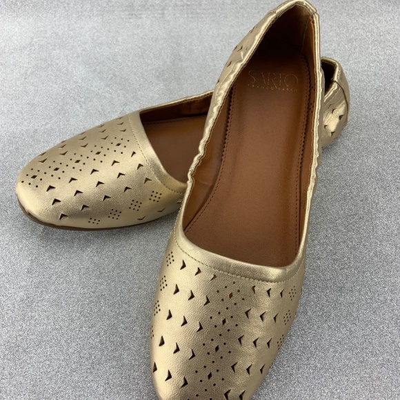 SARTO by Franco Sarto Gold Brewer Leather Flat - Picture 5 of 8